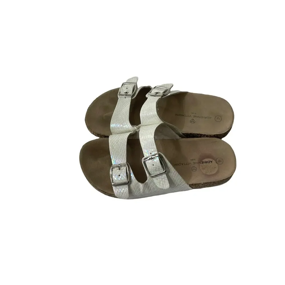 Adrienne Vittadini Girls Size 4 Buckle Sandals Bambini‎ Slides